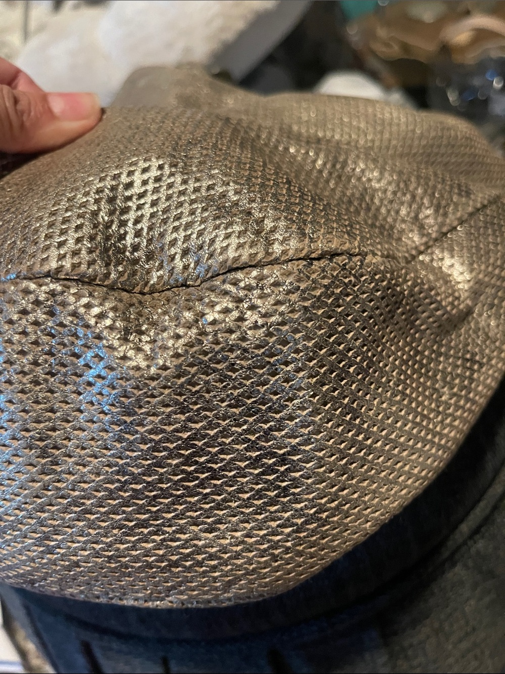 Jimmy Choo Metallic Gold Hobo Sky bag with bangle - Picture 12 of 14